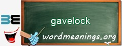 WordMeaning blackboard for gavelock